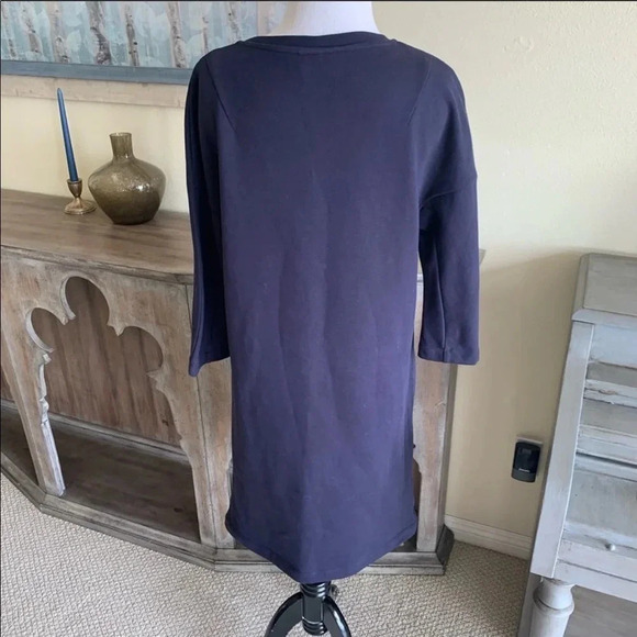 New Dries Van Noten Harine Cotton Sweatshirt Dress Blue NWT Designer Women’s XS - Picture 6 of 9